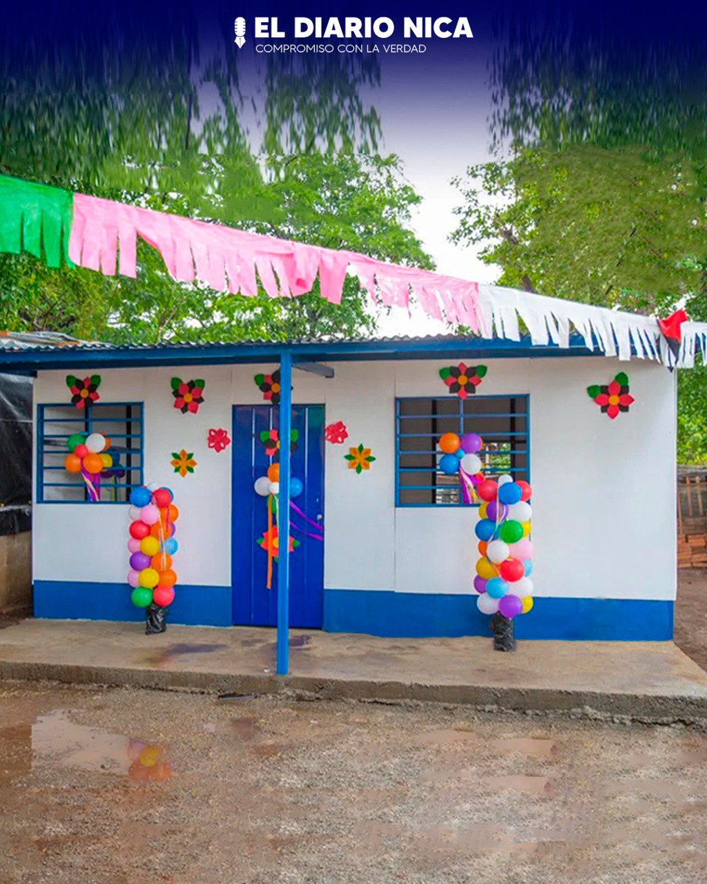 Entrega de vivienda solidaria en Managua