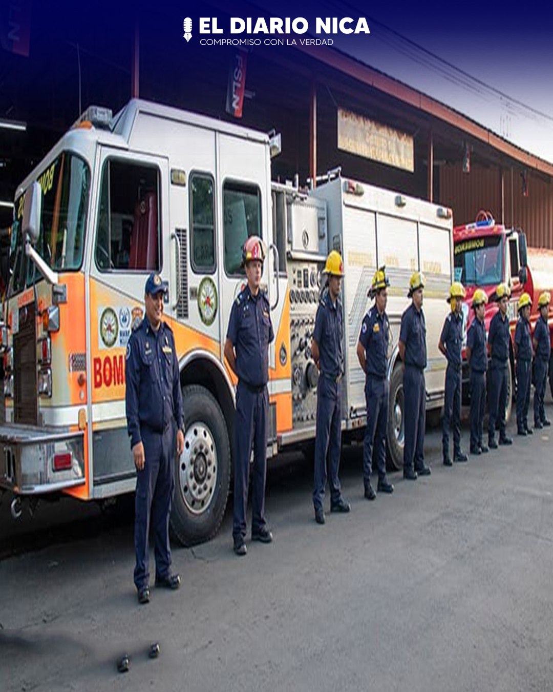 Camiones de bomberos parten hacia La paz Carazo