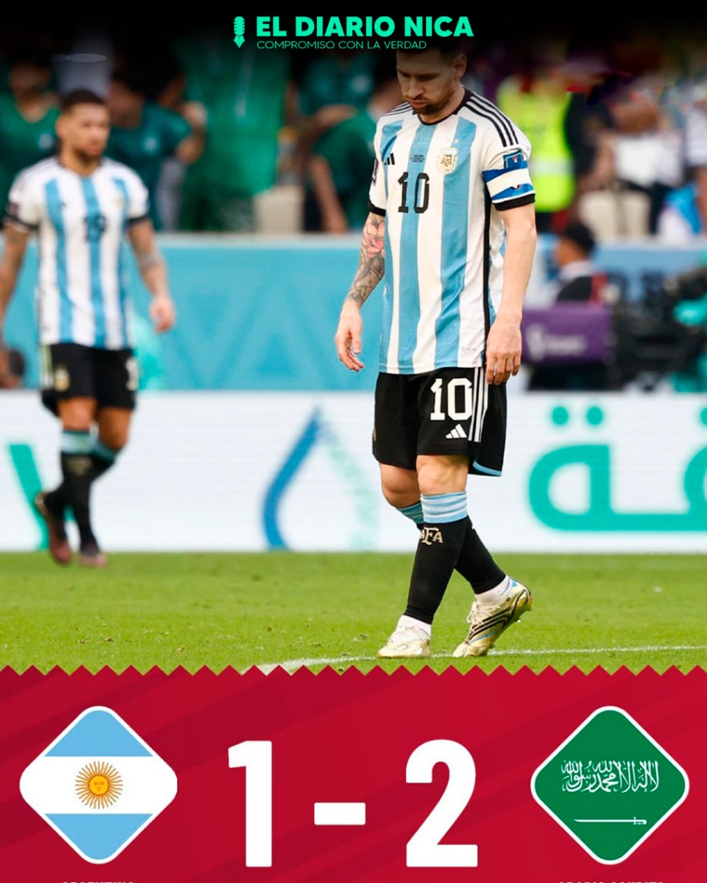 Argentina pierde ante Arabia Saudita