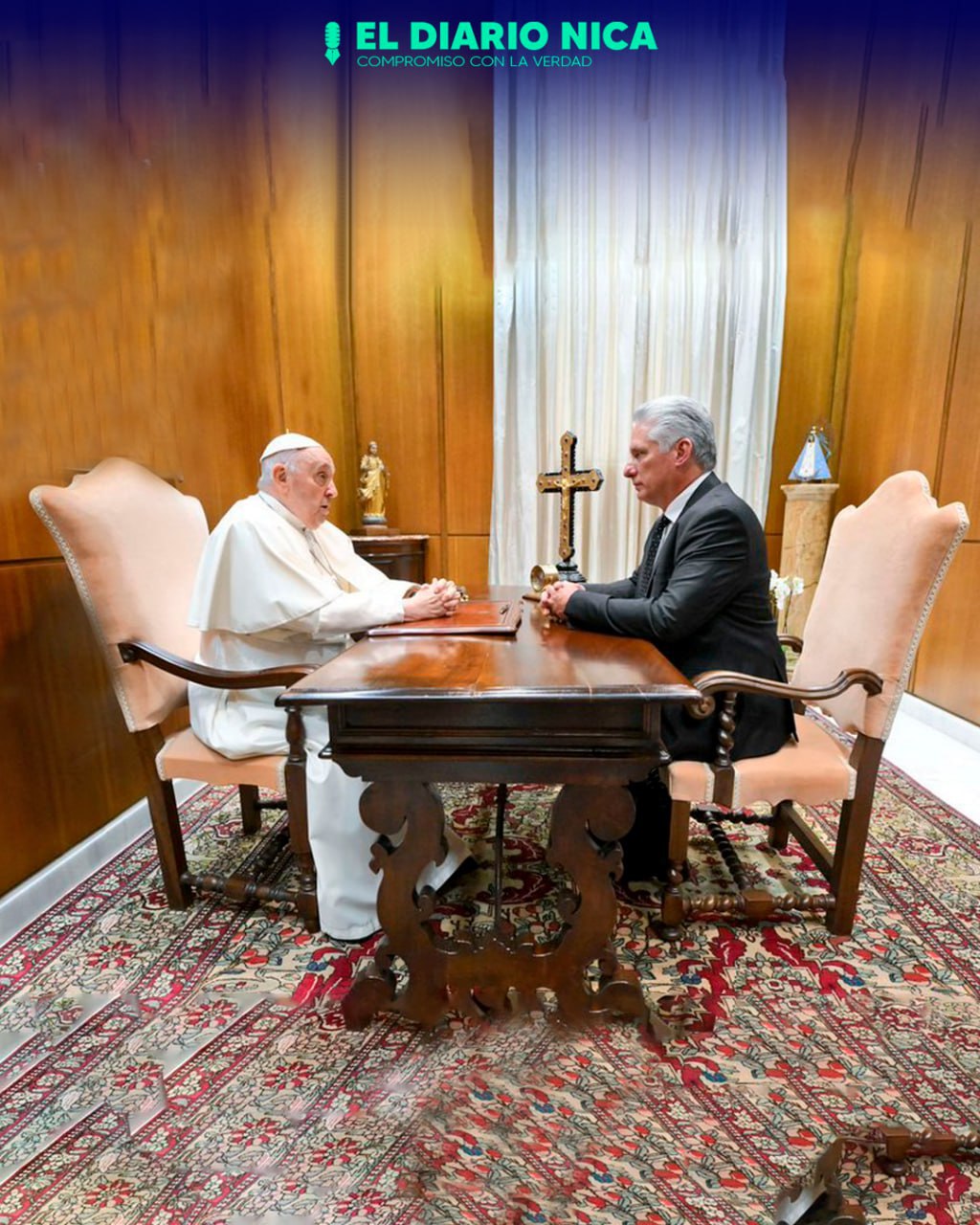Díaz-Canel se reúne con el Papa Francisco en la Santa Sede