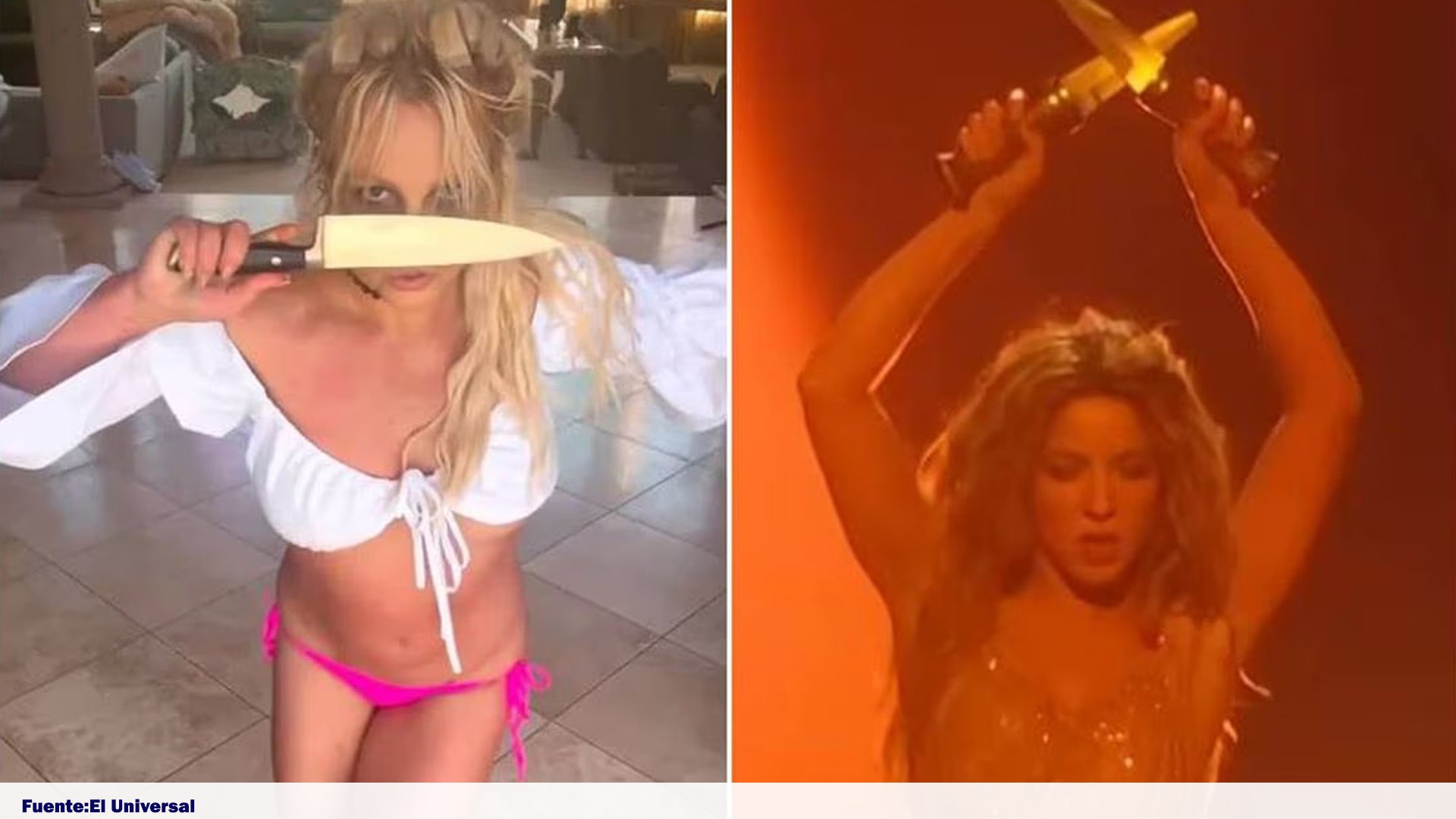 Britney Spears hace baile con cuchillos  inspirado en Shakira
