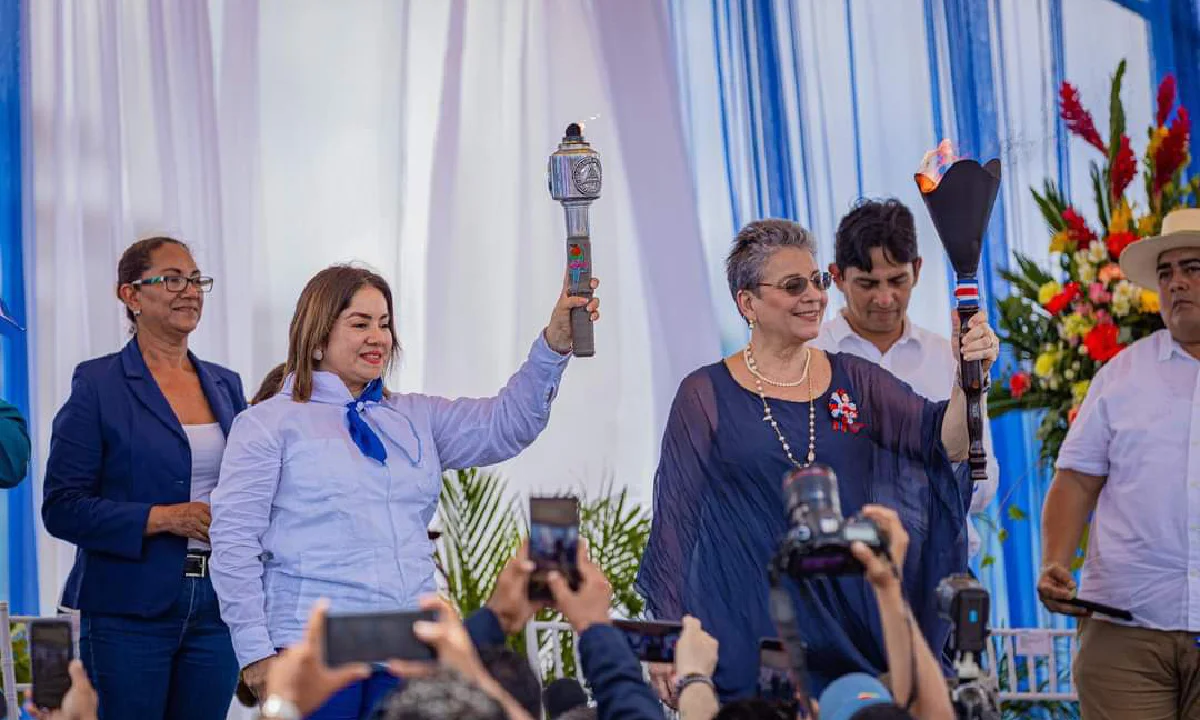 Antorcha de la Unión Centroamericana finaliza su recorrido por Nicaragua