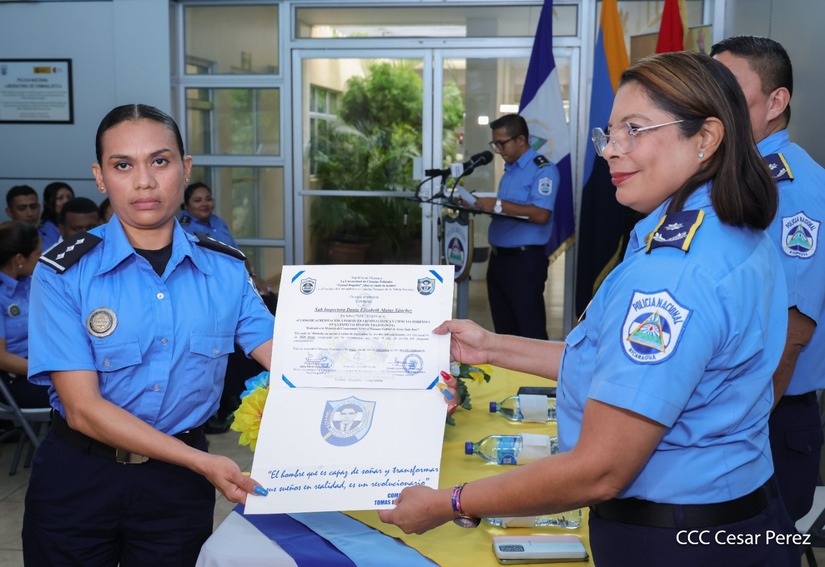 Policía Nacional cuenta con nuevos peritos de criminalística y ciencias forense