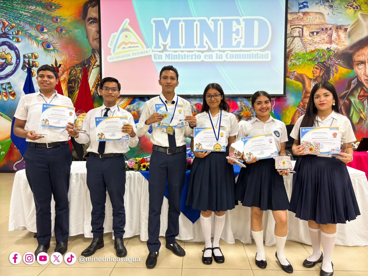 Matagalpa tiene los mejores estudiantes de secundaria.