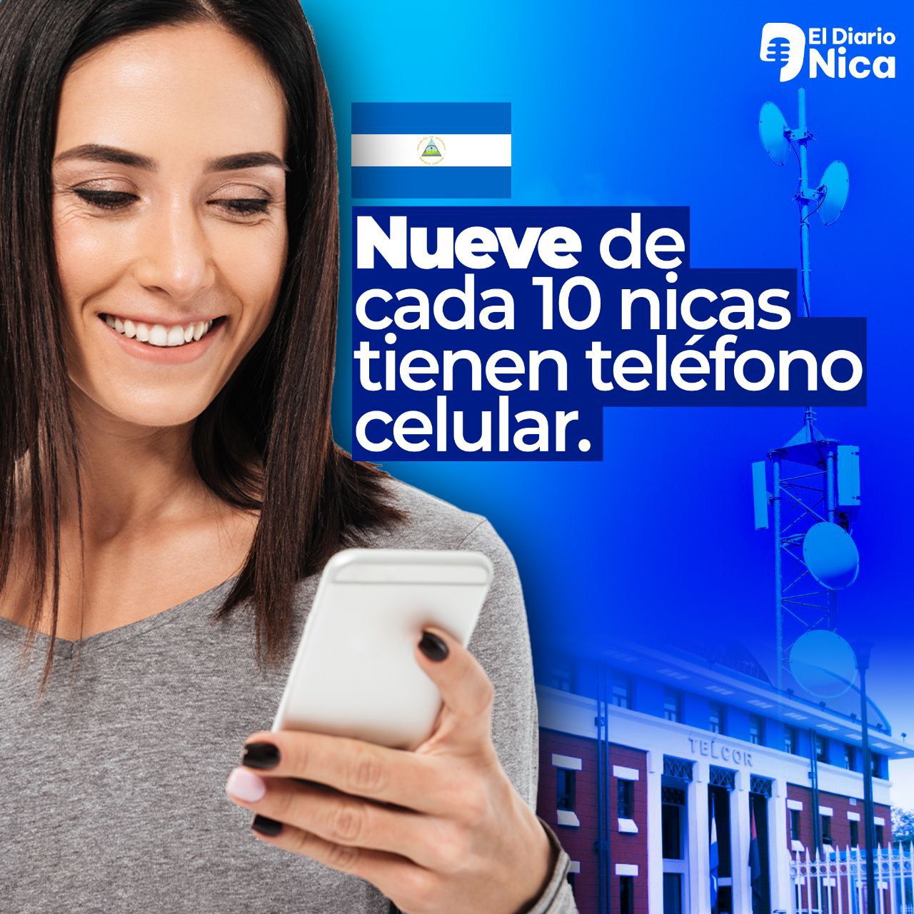 Nueve de Cada 10 Nicas Tienen Teléfono Celular