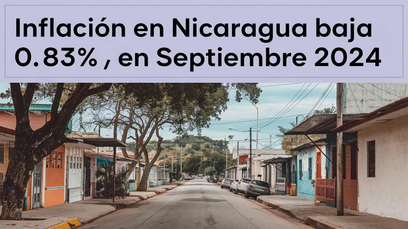 Inflación en Nicaragua baja 0.83% en septiembre 2024