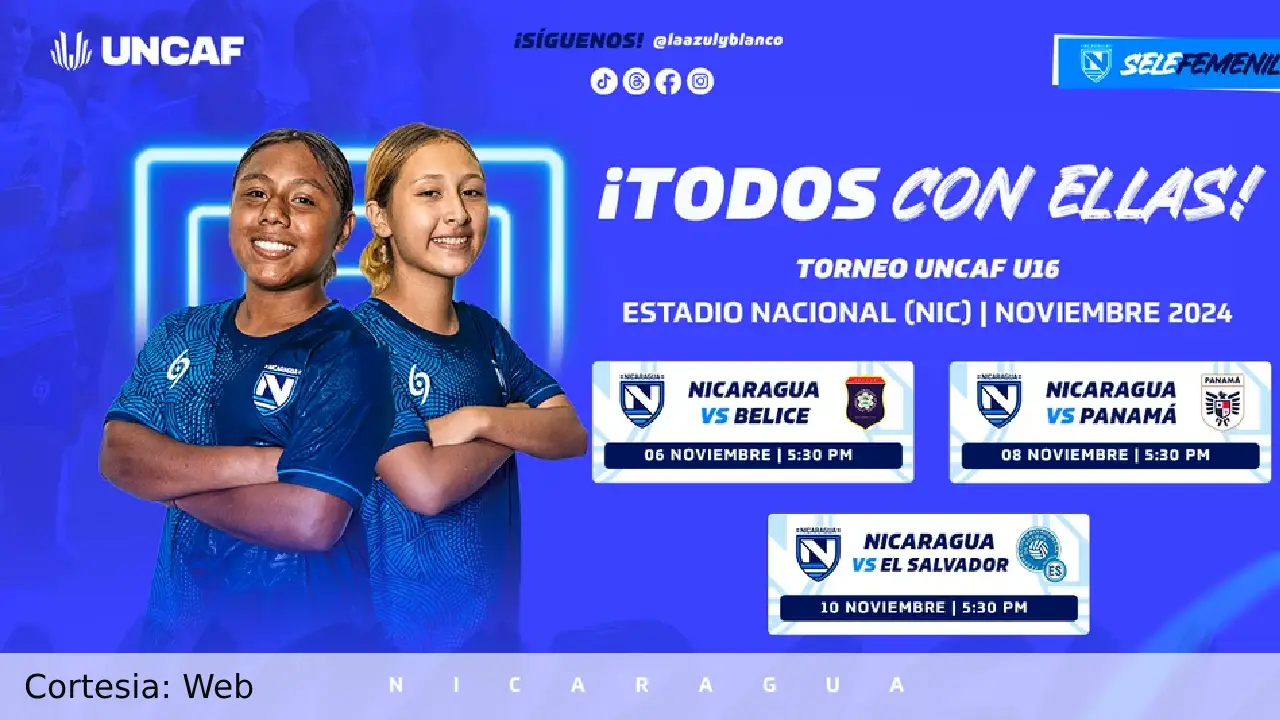 Nicaragua U-16 debuta en Torneo UNCAF ante Belice en Managua